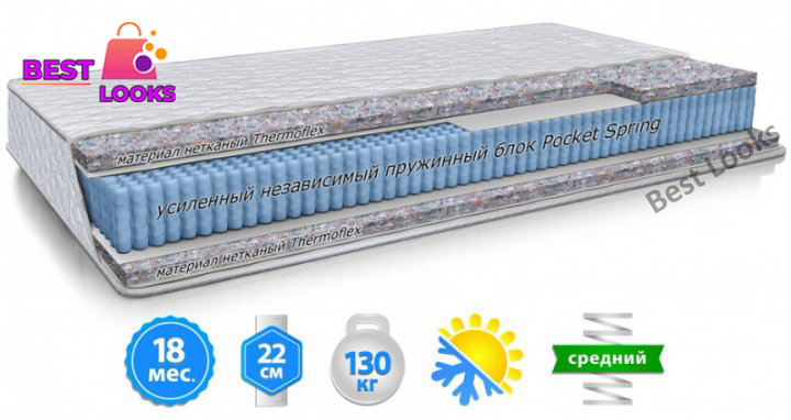 

Матрас ортопедический 80х190 Велам СУПЕР-КРИСТАЛЛ