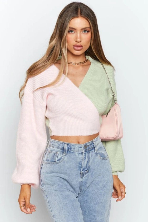 

Кардиган женский на завязках с объемными рукавами Cute Berni Fashion (S) Зеленый