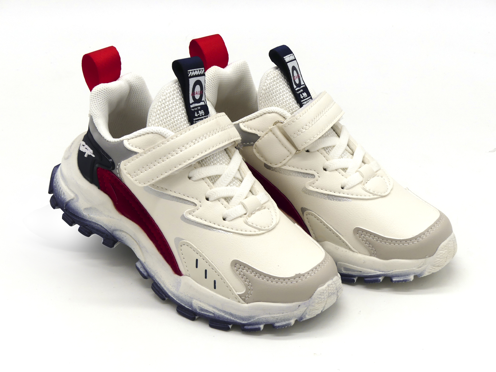 

Кроссовки W.Niko белые с сине-красными вставками (30021-5) 35(р)