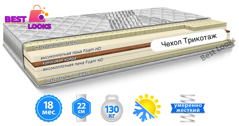 

Матрас ортопедический 90х200 Велам MMTech MODEL K