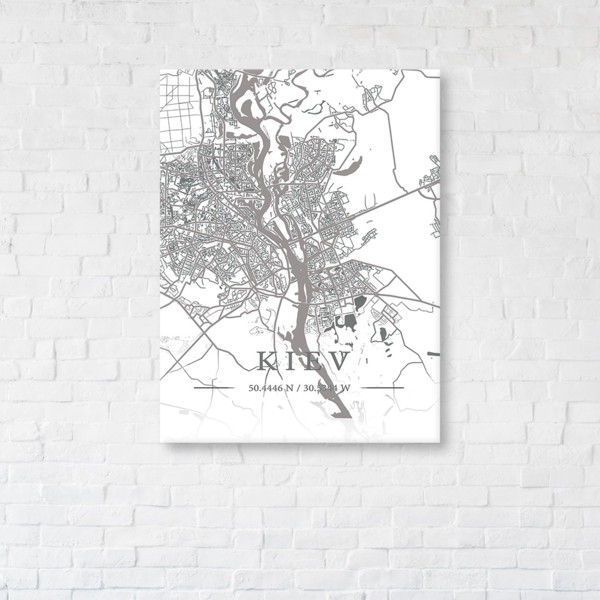 

Картина на холсте IBR Kiev White 45x60 см