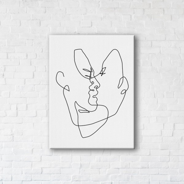 

Картина на холсте IBR Kiss of Amour 75x100 см