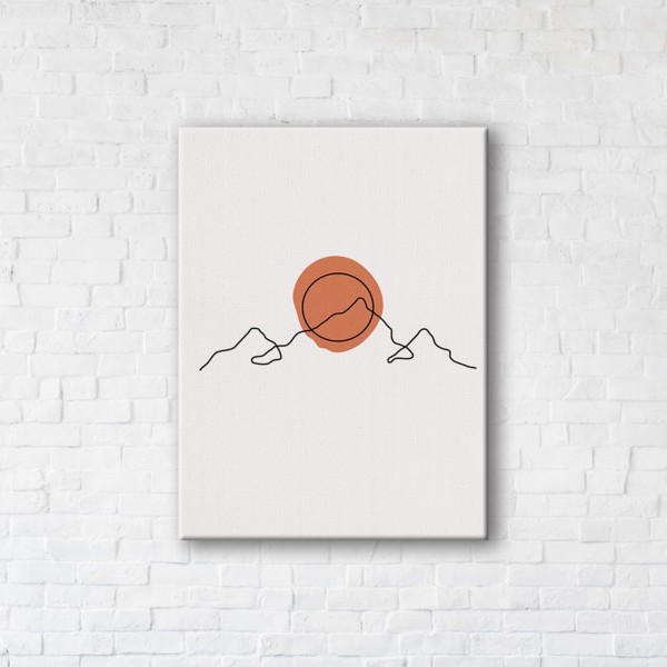 

Картина на холсте IBR Minimalist Sunset 90x120 см