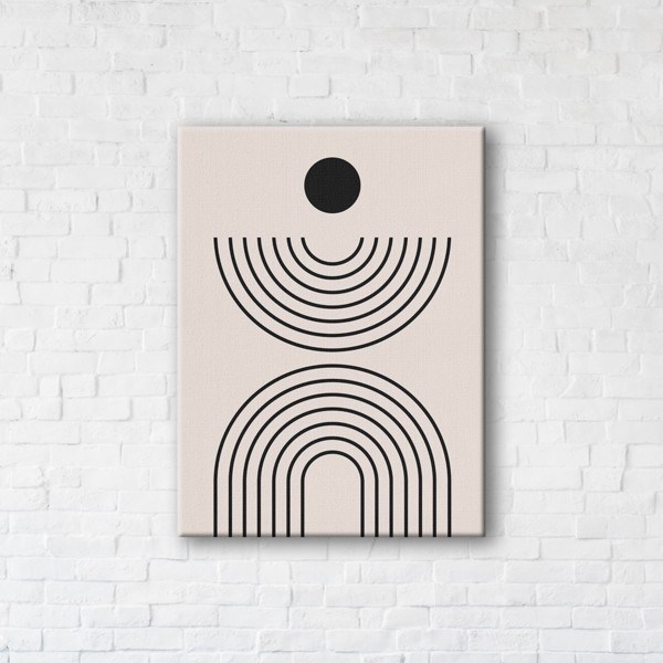

Картина на холсте IBR Vinyl Record Line Art 90x120 см
