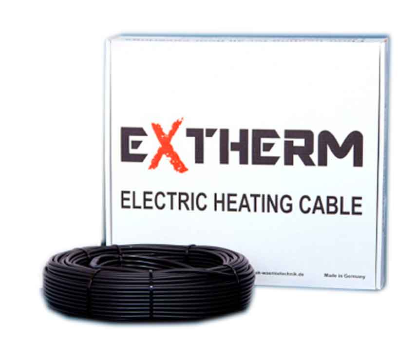 

Нагревательный кабель Extherm ETC ECO 20 7.5 м.кв - 1200 Вт - 60м