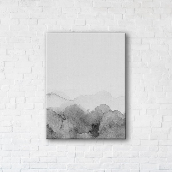 

Картина на холсте IBR Watercolor Gray 50x65 см