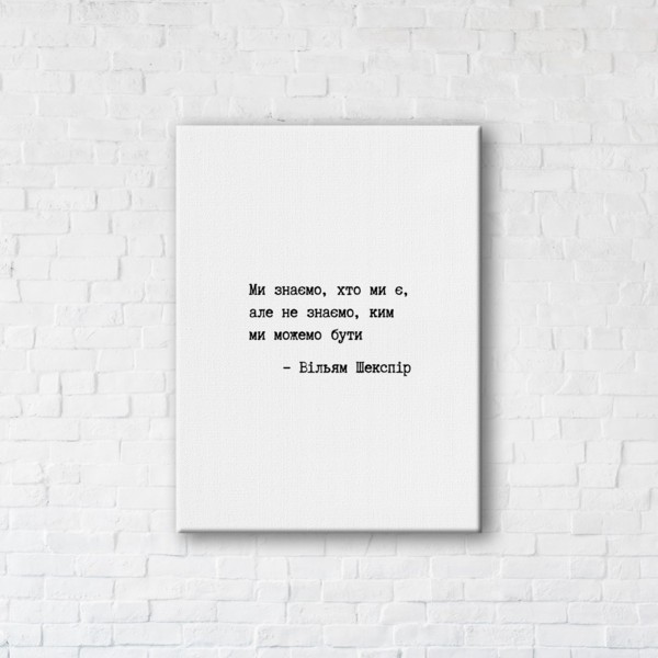 

Картина на холсте IBR Who can we be... 45x60 см