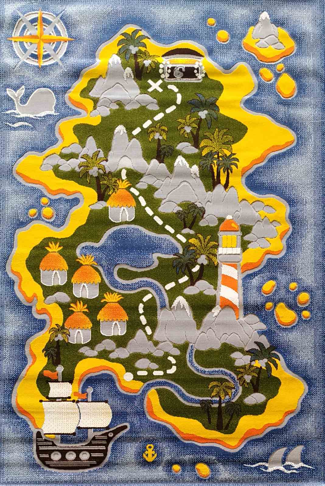 

Ковер Витебские Ковры Киндер Микс 52880 1.5x2.3 м. Прямоугольник Синий