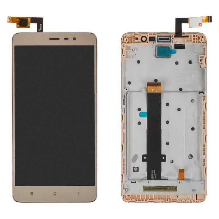 

Дисплей для Xiaomi Redmi Note 3 Pro с сенсором (тачскрином) с рамкой золотой