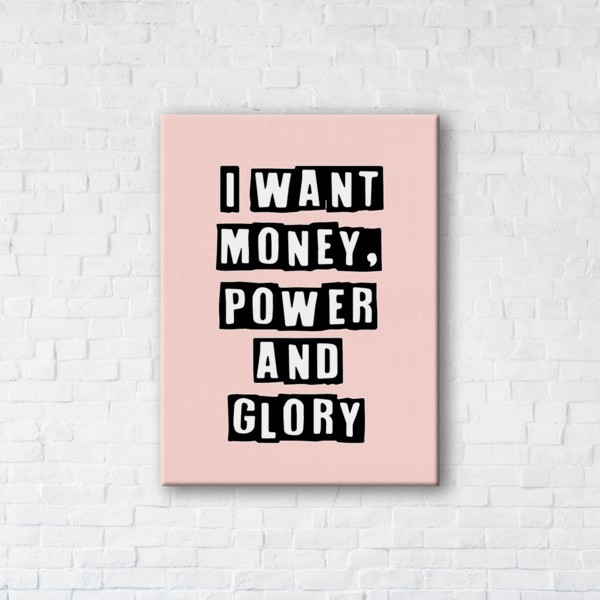 

Картина на холсте IBR Money. Power. Glory 50x65 см