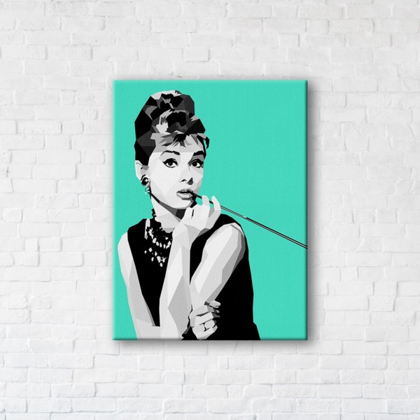 

Картина на холсте IBR Audrey Hepburn 110x145 см