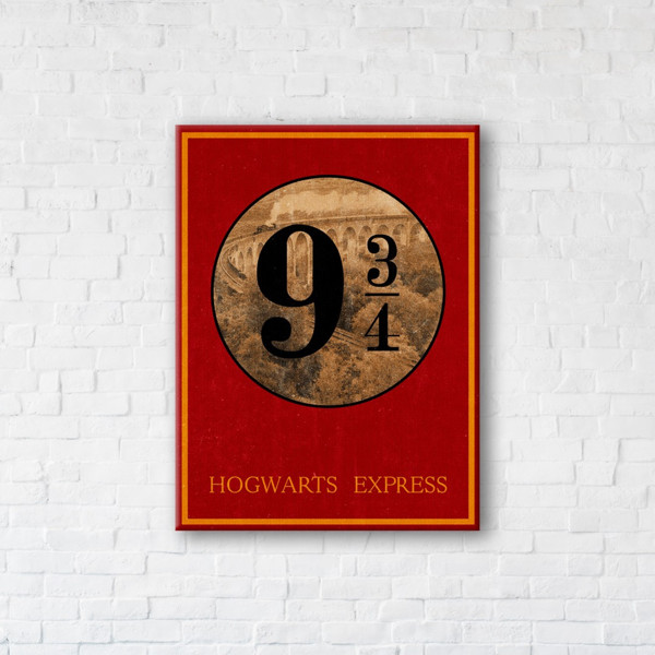 

Картина на холсте IBR Hogwarts express 90x120 см