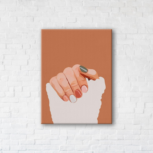 

Картина на холсте IBR Pastel manicure 75x100 см