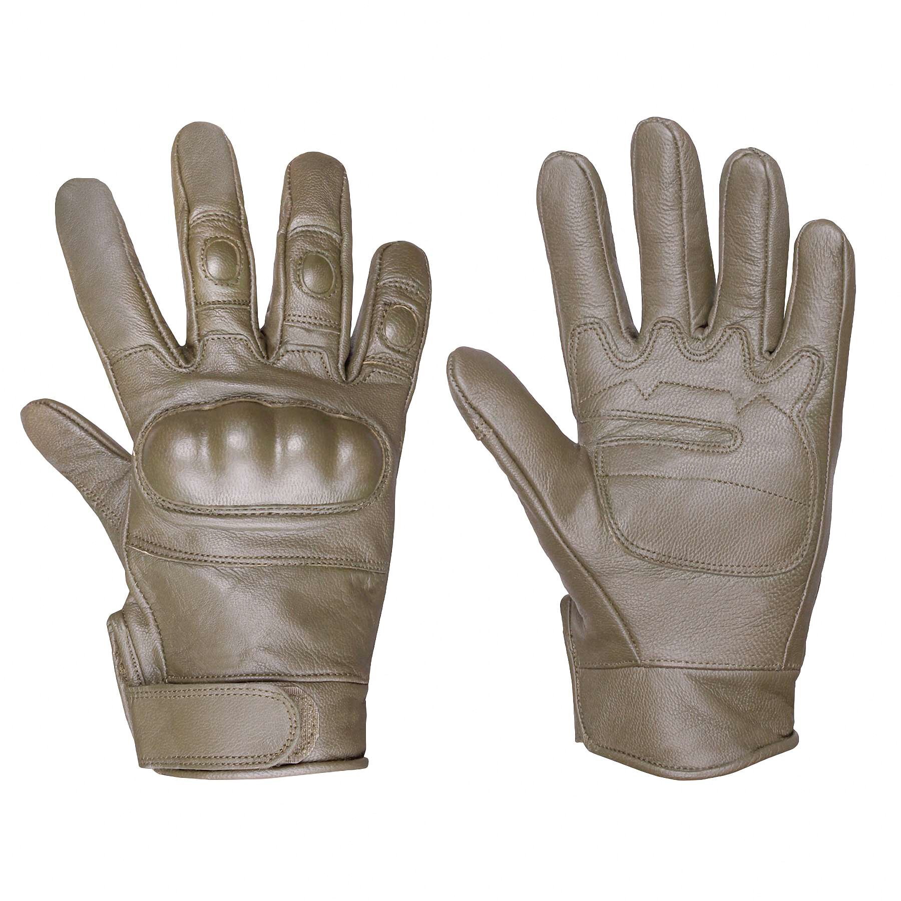 

Перчатки тактические из армированной кожи с костяшками Tactical Leather Gloves Койот
