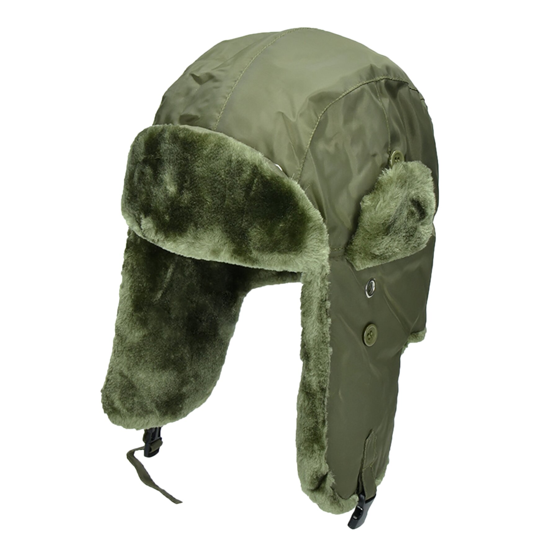 

Шапка-ушанка MIL-TEC MA1 Pilot Fur Hat Оливковая