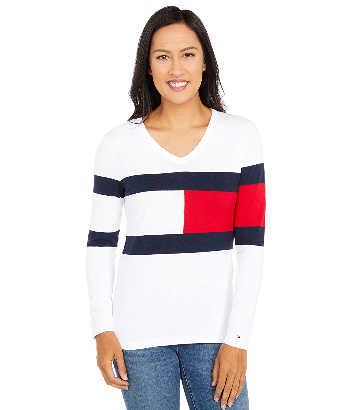 

Свитер Tommy Hilfiger Ivy Flag Bright White Multi, XL (50)