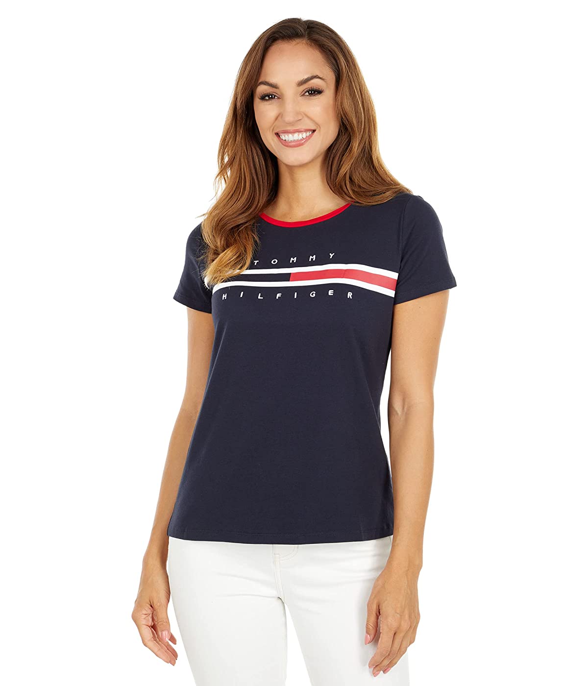 

Футболка Tommy Hilfiger Long Flag Tee Sky Captain, XS (42)