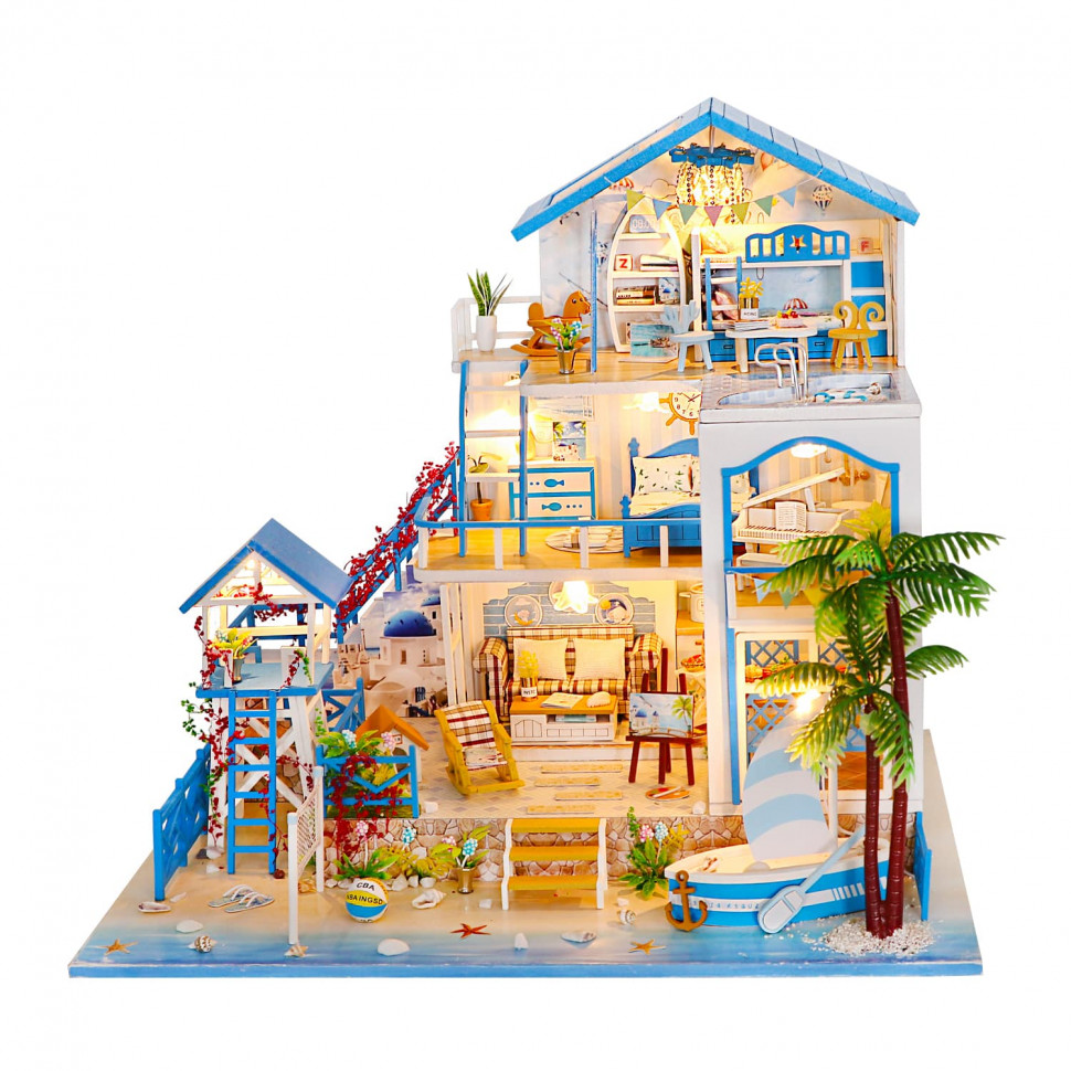 

3D Интерьерный конструктор DIY House Румбокс Hongda Craft "Морская сказка" (без купола)