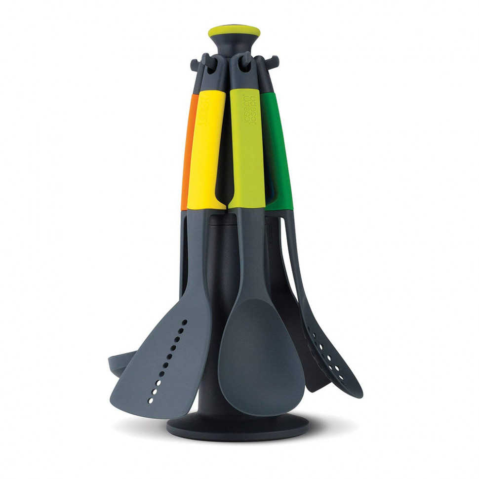 

Набор кухонных принадлежностей на вращающейся подставке Joseph Joseph Elevate (7 пр) (разные цвета)