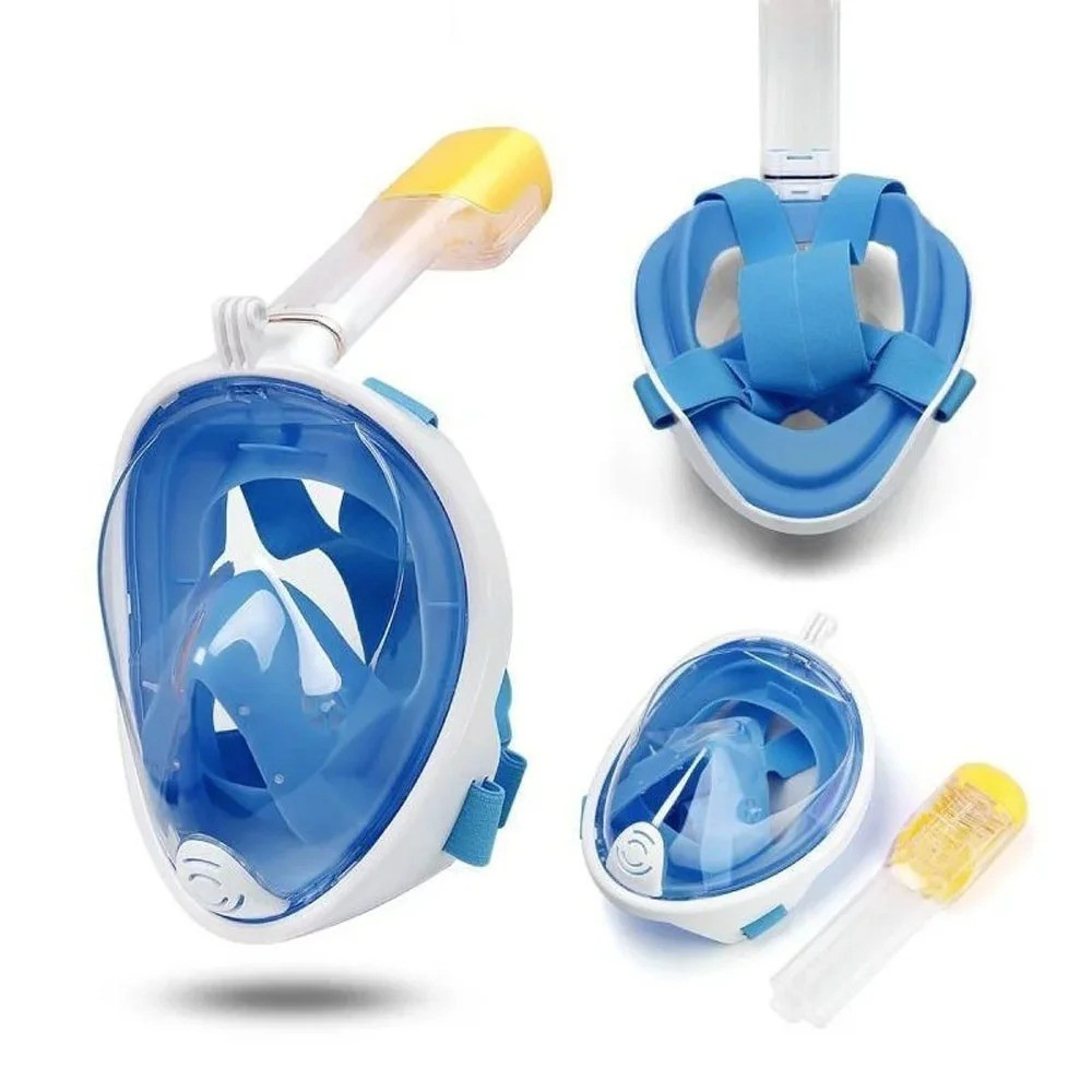 

Маска для снорклинга и подводного плавания (дайвинга) Easybreath Tribord Размер L/XL (Голубой)