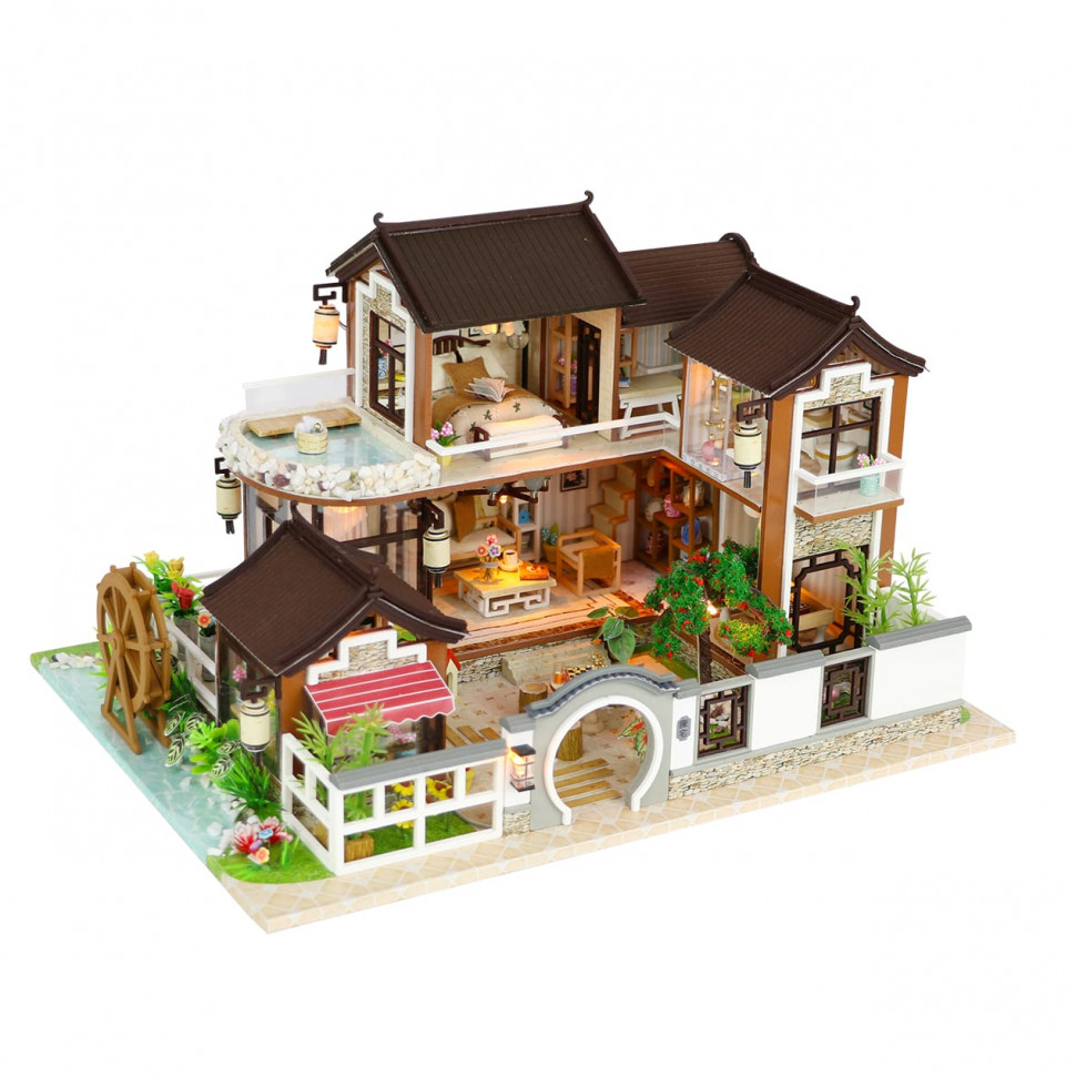 

3D Интерьерный конструктор DIY House Румбокс Hongda Craft "Китайский город" (без купола)