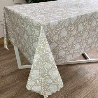 

Водоотталкивающая скатерть Прованс Simfoni Цветы на бежевом (136x220 см)