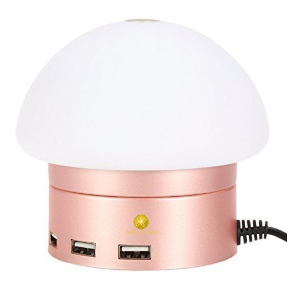 

Сетевое зарядное устройство AWEI C910 NEW LED lamp Plus 6 USB ports 6A светильник Rose Gold