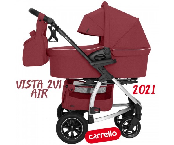 

Универсальная коляска 2 в 1 Carrello Vista Air CRL-6506 Ruby Red