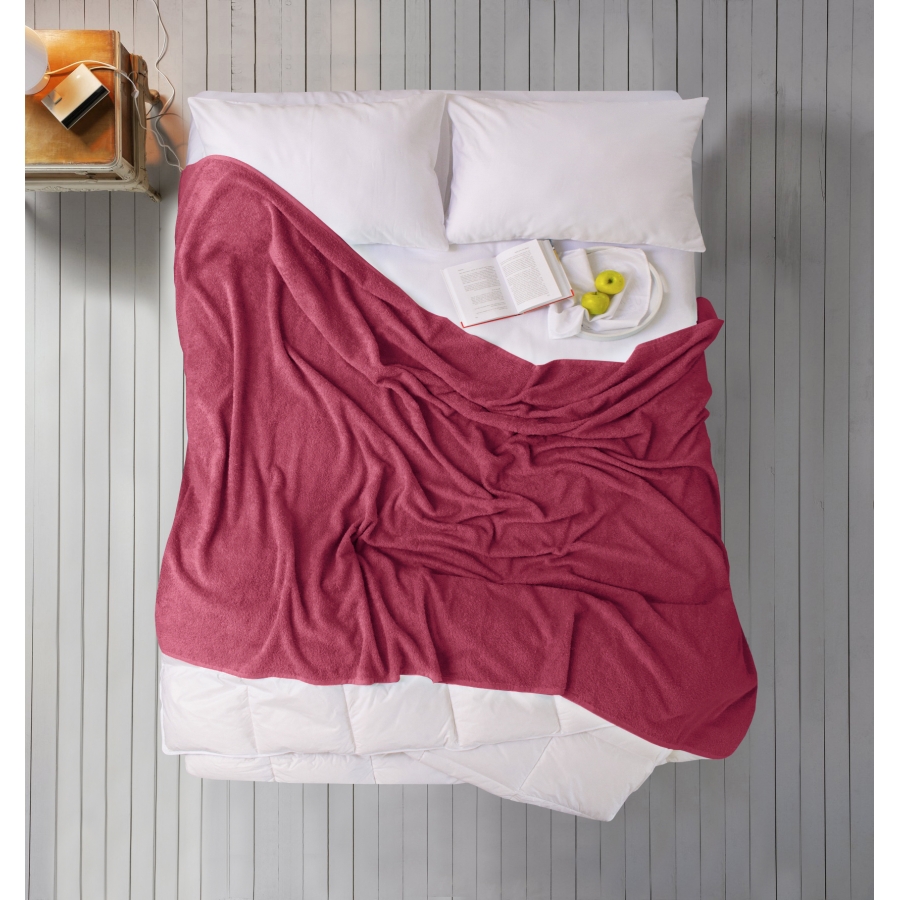 

Простынь Iris Home махровая - Beaujolais бордовый 190*220 (svt-2000022272292)