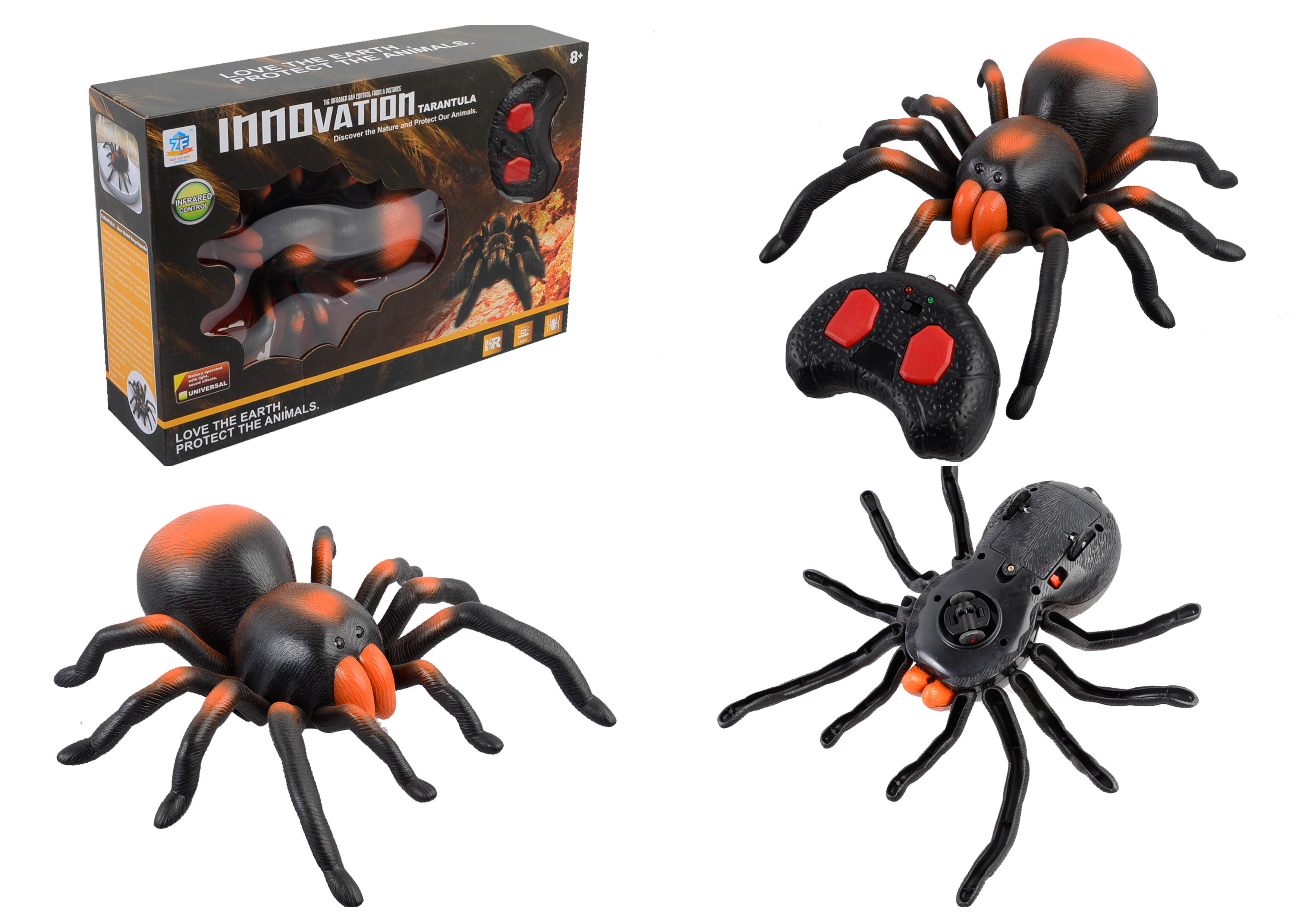 

Паук на радиоуправлении 36*24*9см 9986