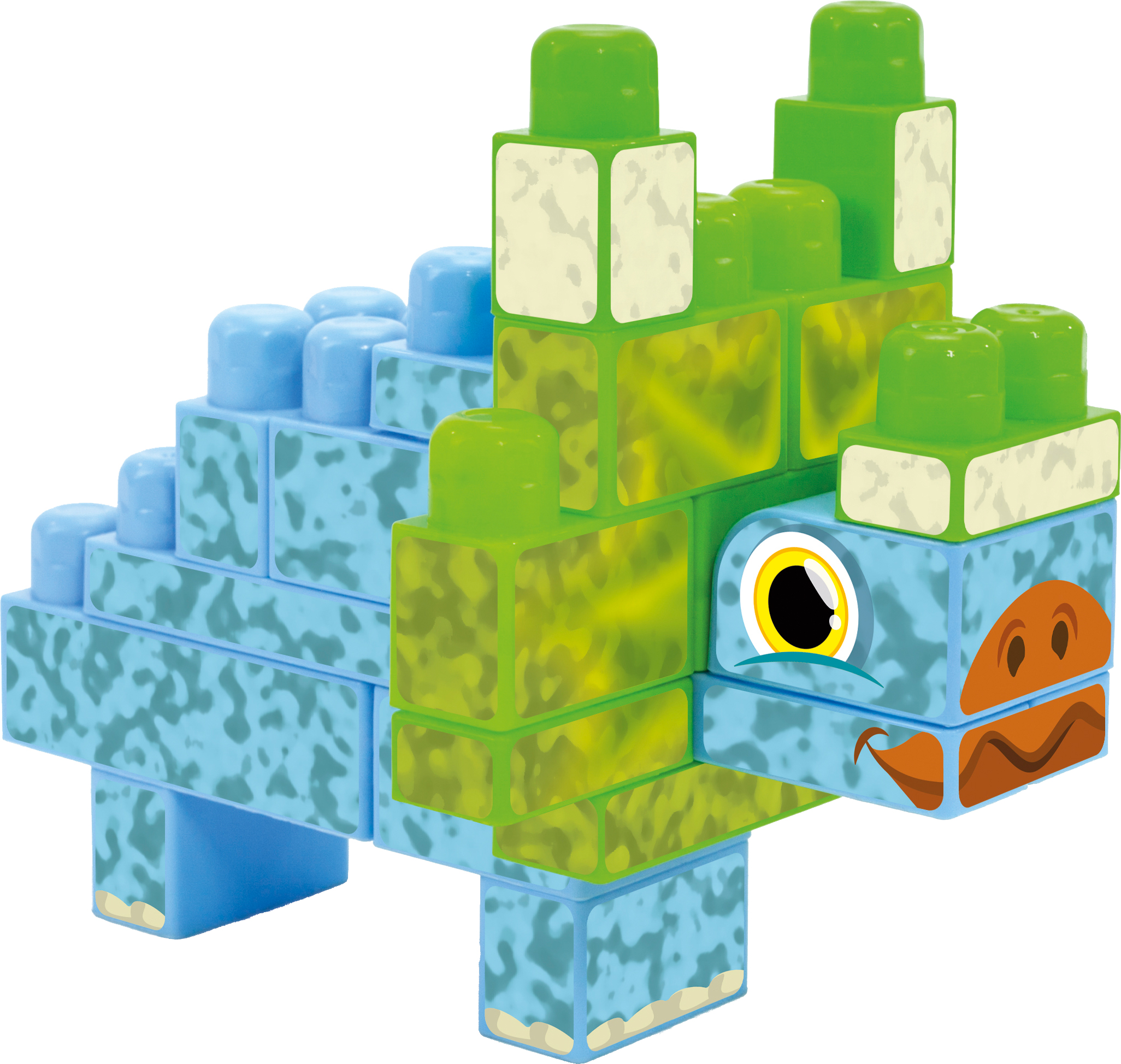 

Конструктор Wader Baby Blocks Дино Трицератопс 23 элемента (41494 Wader)