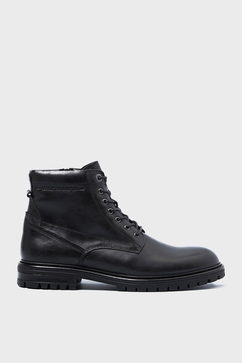 

Мужские черные кожаные ботинки NED BOOT LTH WARM Pepe Jeans 45 PMS50215