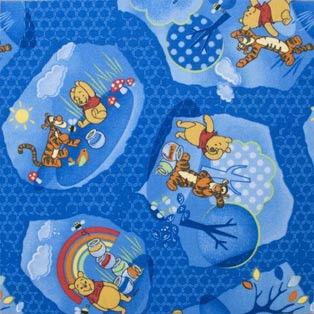 

Ковролин AW WINNIE WOODLAND 77 2,5м синий с рисунком