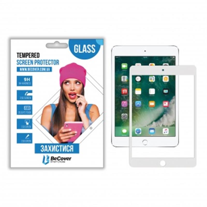

Защитное стекло BeCover для Apple iPad mini 5 White, 2.5D