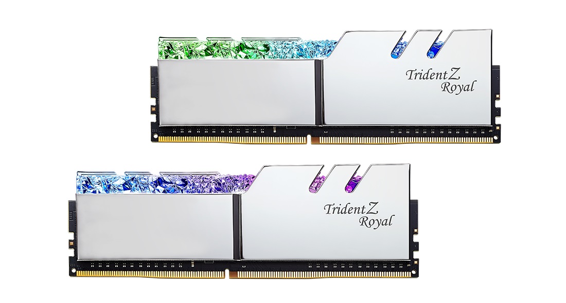 

DDR4 2x8GB/3000 G.Skill Trident Z Royal (F4-3000C16D-16GTRS)