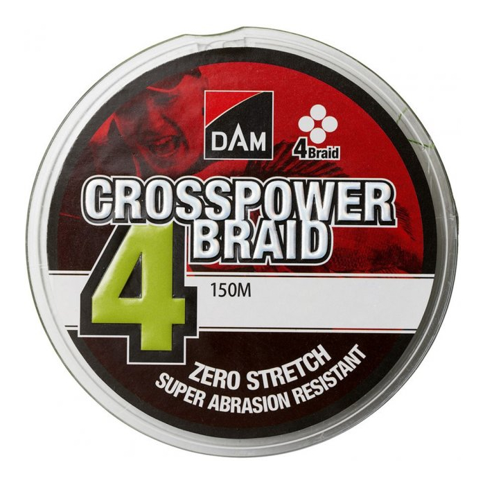 

Шнур DAM Crosspower 4-Braid 150m 0.15mm 8.1kg зеленый (66577)