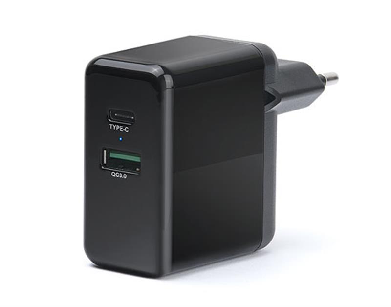 

Сетевое зарядное устройство REAL-EL CH-350 QC3.0 (2USB, 3A) Black UAH