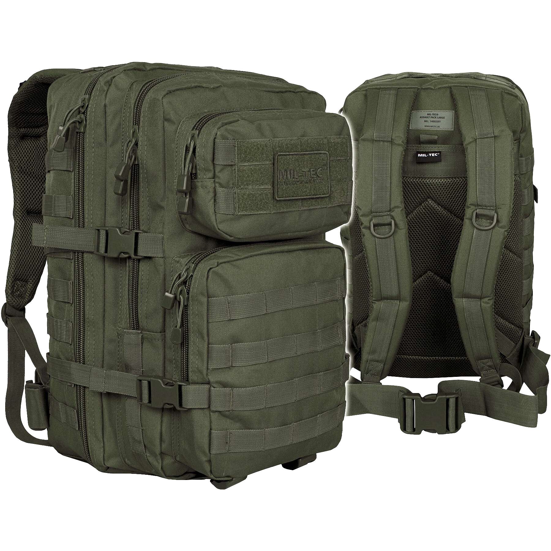 

Рюкзак тактический большой 36л молли BACKPACK US ASSAULT LARGE Оливковый
