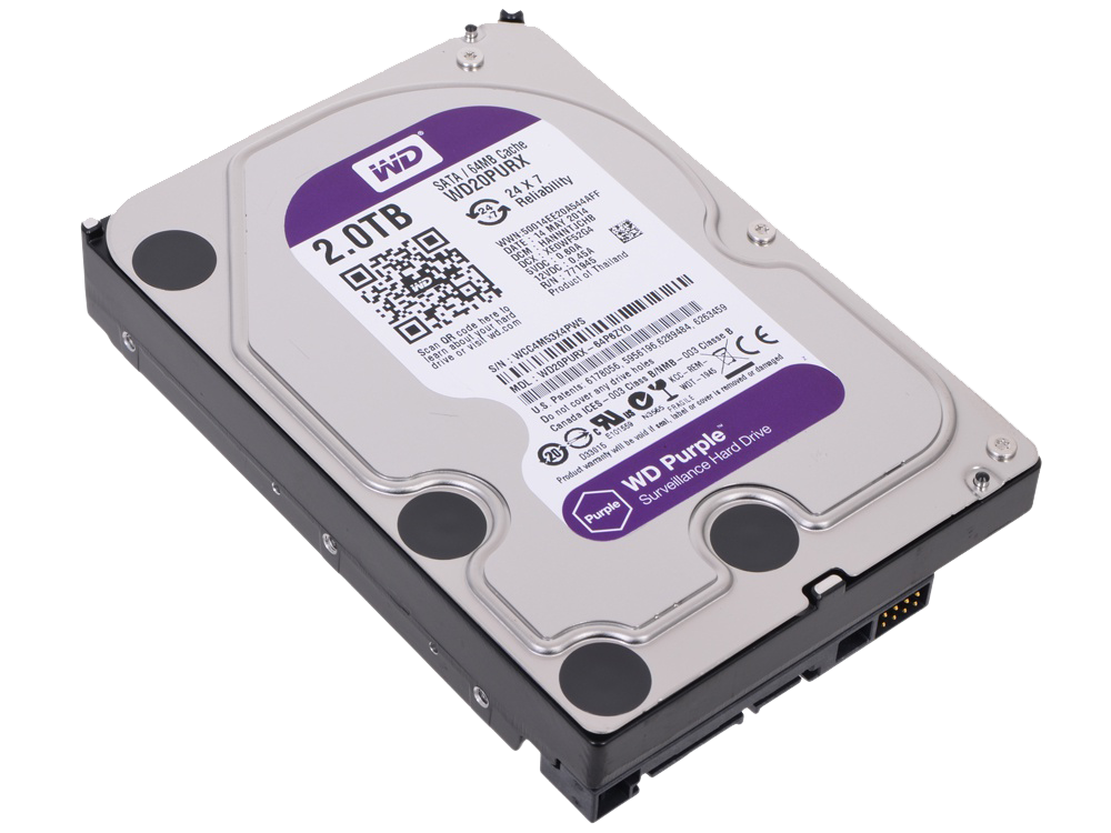 

Жесткий диск Western Digital Purple 2TB WD20PURX