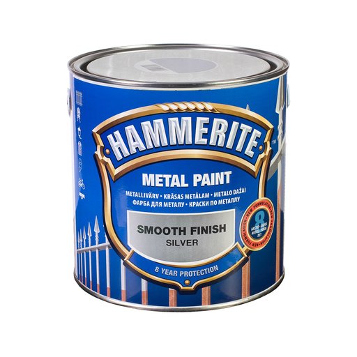 

Эмаль для металла Hammerite срібляста, 2,5 л (10527713)