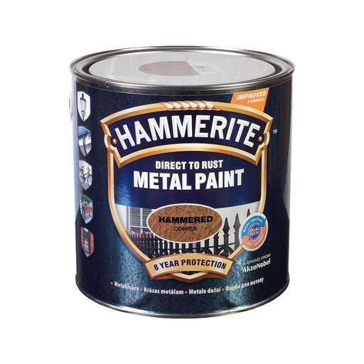

Эмаль для металла Hammerite молотковая медная 2,5 л (10527776)