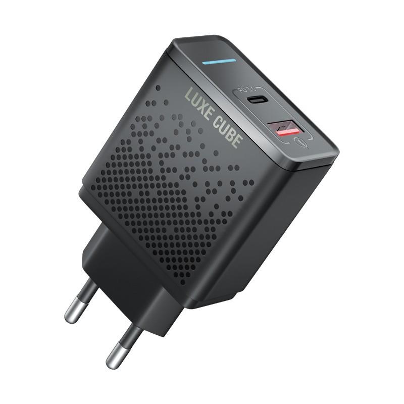

Зарядное устройство Luxe Cube 2USB 36W QC3.0+PD Black
