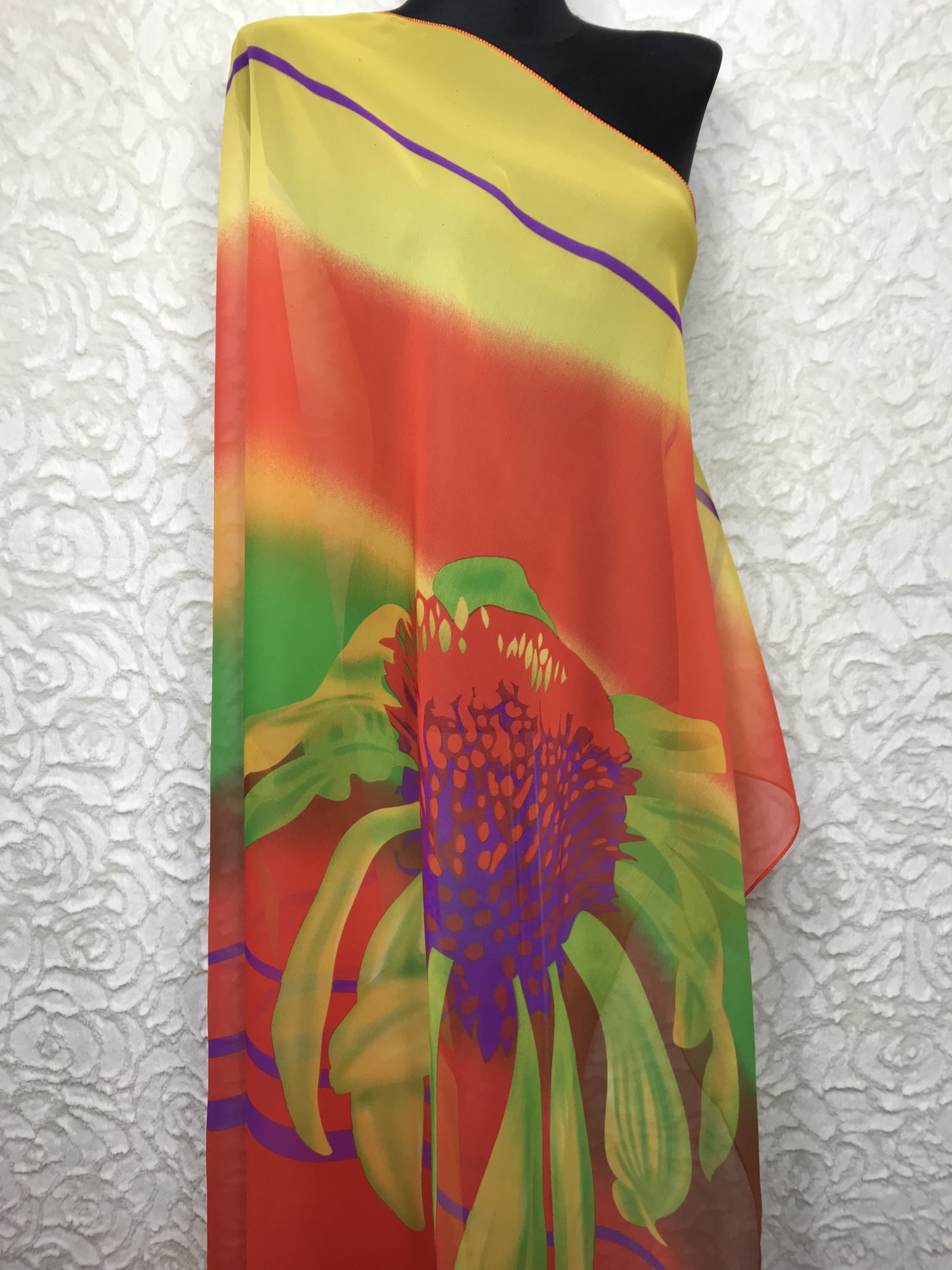 

Парео ASHMA 105*150 см пляжное яркое из шифона
