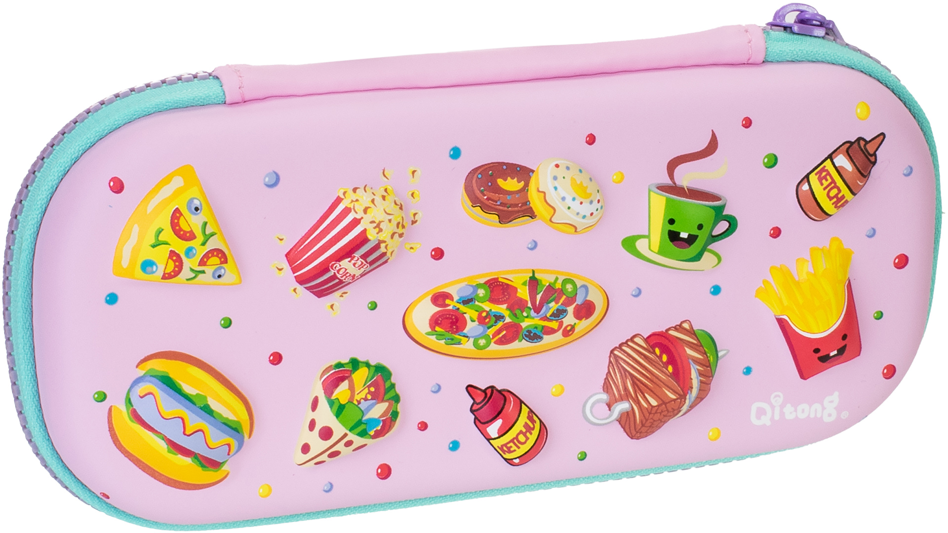 

Пенал Cool For School 1 отделение с органайзером розовый (QT-5670-Pink)