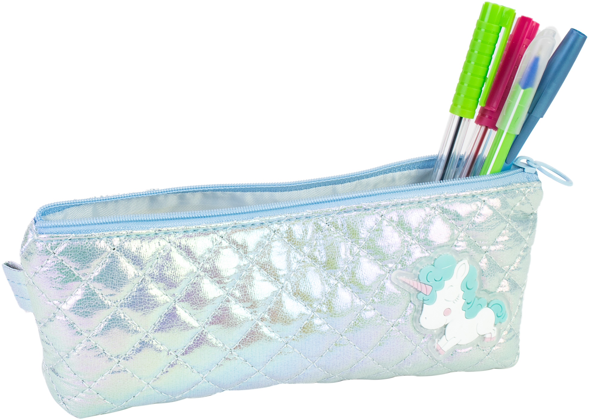 

Пенал Cool For School перламутровый 1 отделение голубой (CF87060)