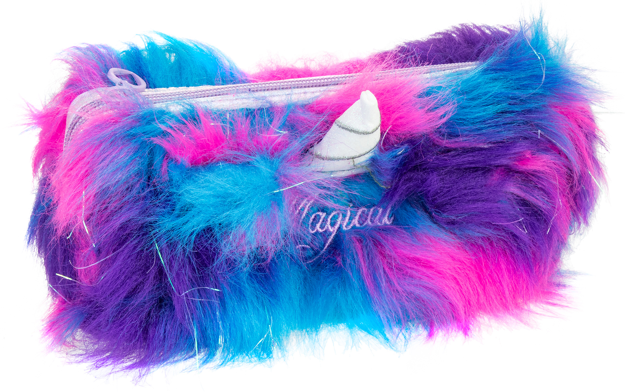 

Пенал Cool For School плюшевый 1 отделение Magical синий (CF87106)