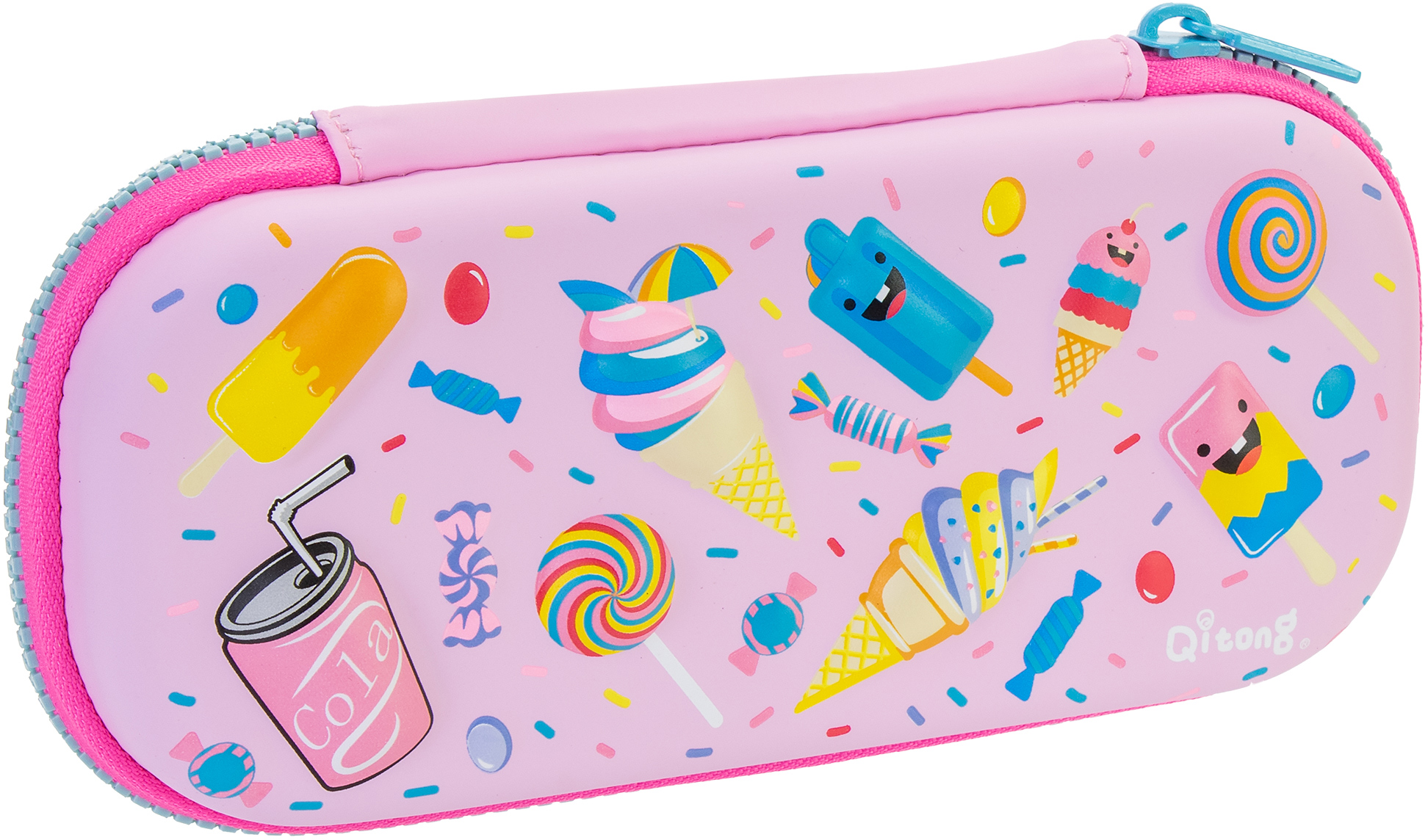 

Пенал Cool For School 1 отделение с органайзером розовый (QT-5649-Pink)