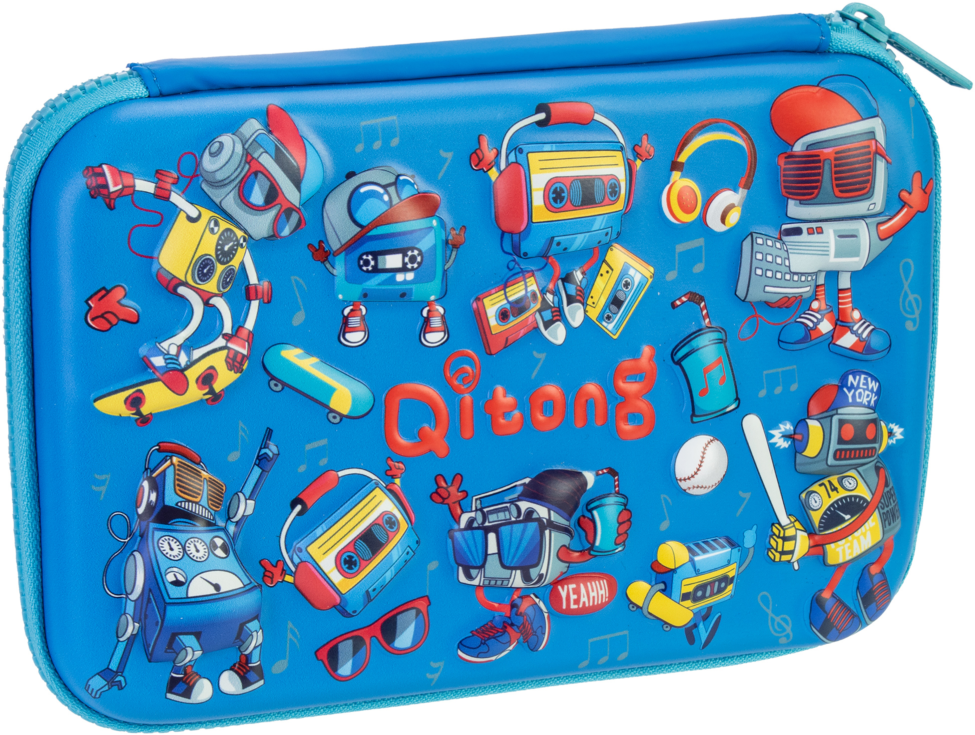 

Пенал Cool For School 1 отделение с органайзером синий (QT-5773-Blue)