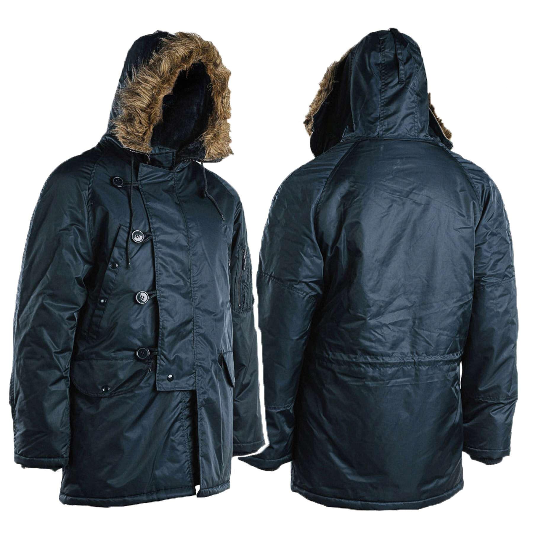 

Куртка парка Аляска с мехом US N3B TEESAR® PARKA Синяя M
