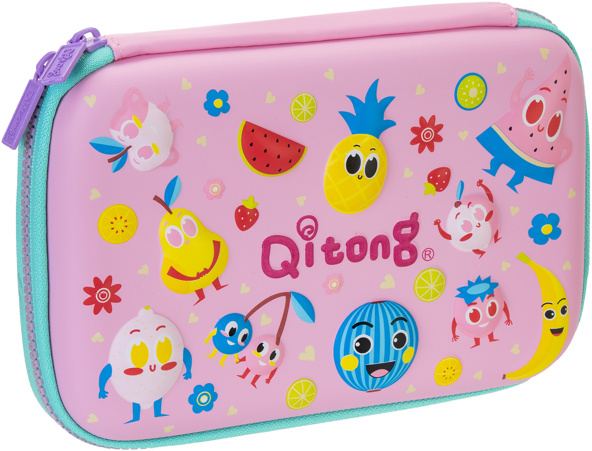 

Пенал Cool For School 1 отделение с органайзером розовый (QT-5675-Pink)
